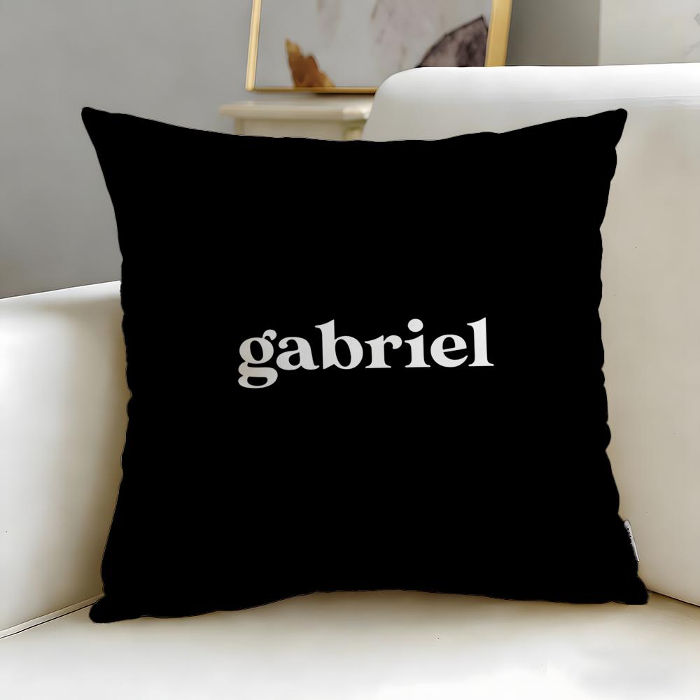 Classic Cartoon Character Gabriel Cushion Cover Soft EasyWash Pillow Case Versatile for Couch Bed Travel and Office