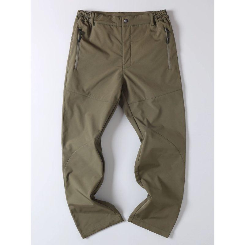 Export Export Men's Tail Goods Outdoor Windproof Waterproof Tactical Pants Fall Winter Men Fleece-lined Soft Shell Straight-leg Casual Pants