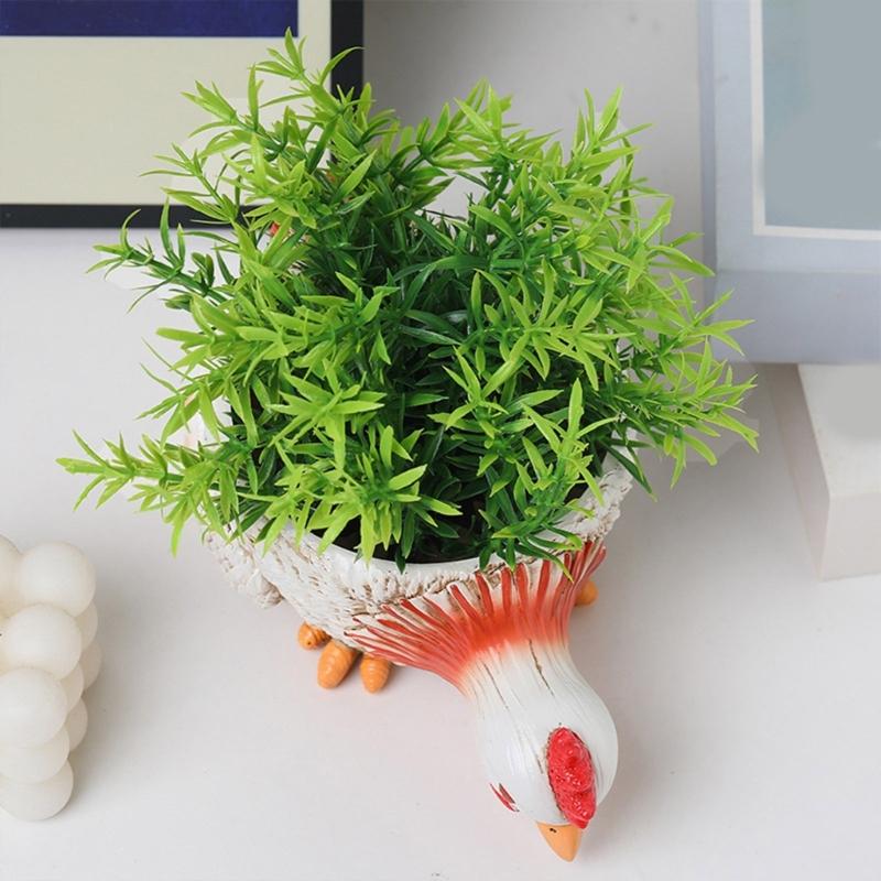 Creative Animal Shape Succulent Planter Pots Artistic Planter Great for Indoor and Outdoor Decors with Drainage Hole
