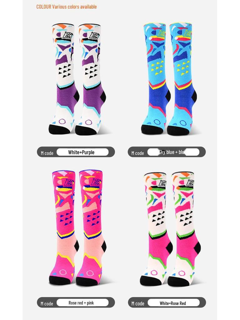 Chaussettes d'Hiver pour Enfants en Laine Mérinos - Épaisses, Chaudes, Tube Long pour Garçons et Filles