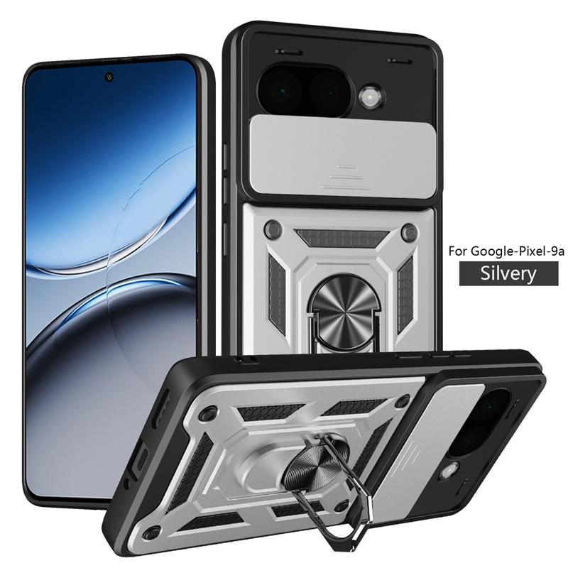 For Google Pixel 9a 5G Case Matel Ring Armor Phone Cases For Pixel9a Pixle 9 a A9 2025 Magnetic Stand Holder Back Cover Fundas