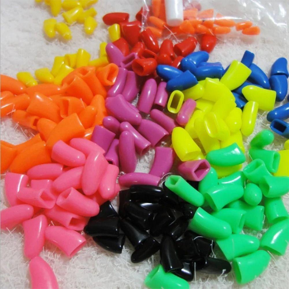 Colorful Cats Soft Nail Covers Anti-scratch Pet Nail Cover Fashion Cat Grooming Supplies