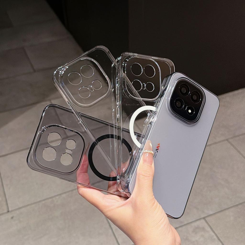 Fine Hole and High Transparency, Suitable for VIVO-X300Pro Magnetic Mobile Phone Case IQOO15 Simple and Transparent Niche PC Hard Sheath
