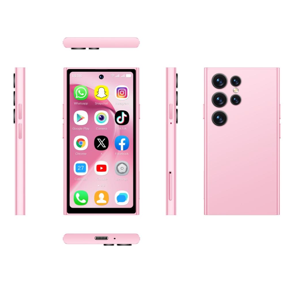 S26 PRO Mini 4G Smartphone 4,0 palce 2GB RAM 16GB ROM Duální kamera 2MP+5MP LTE Dual SIM Bluetooth Type-C Svítilna Odemykání obličejem Android Mobilní telefon