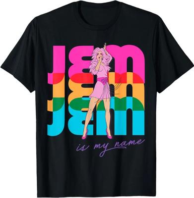 Jem e le Holograms Jem è il mio nome Silhouette Colorate Maglietta