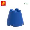 Non-Toxic 35Pcs/Lot 6233 3X3X2 Cone Building Blocks Moc Compatible With All Brand Circular Bricks Children'S Diy Toys Gift Box