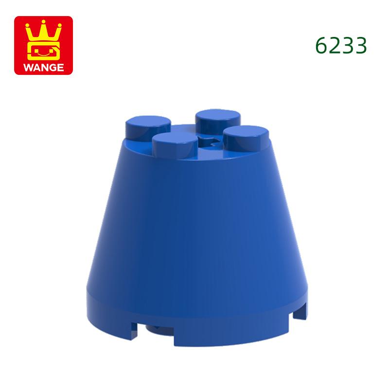 Non-Toxic 35Pcs/Lot 6233 3X3X2 Cone Building Blocks Moc Compatible With All Brand Circular Bricks Children'S Diy Toys Gift Box