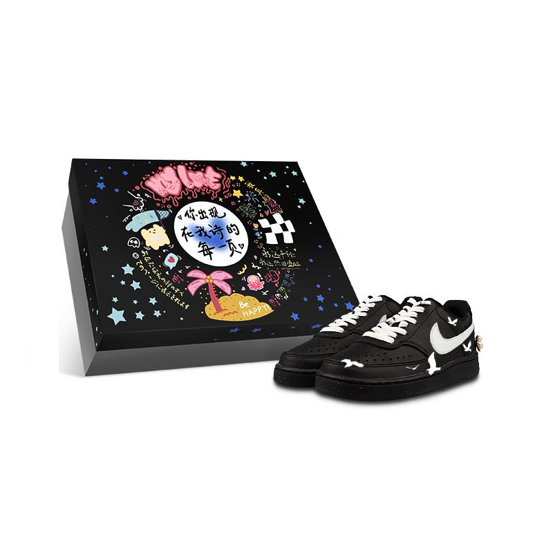 

Nike Court Vision Low Abrasion Resistant Low top Skateboard Shoes Unisex Black DH2987-002(Team47-BOX) 40.5