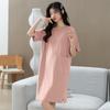 Women's Summer Cotton Loose Casual Short Sleeve Nightdress