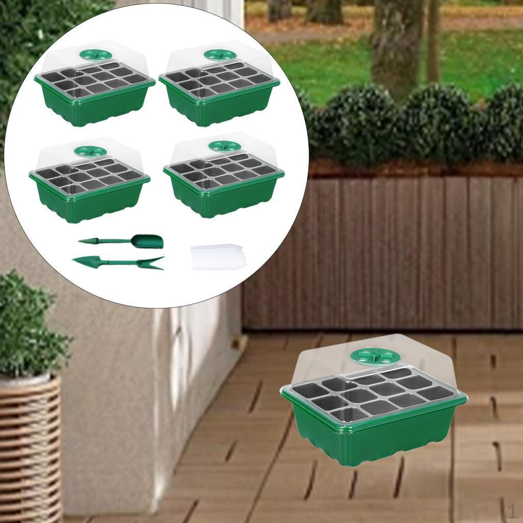 

Поддон для выращивания растений с регулируемым куполом для выращивания семян в помещении 4Pcs