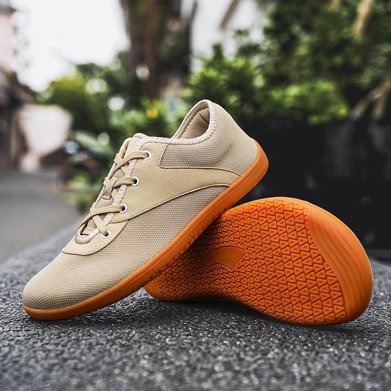 Flying Woven Wide Shoe Last Barefoot Shoes Soft Sole Non-slip Indoor Fitness Shoes Couple Flat Feet Sports Casual Shoes