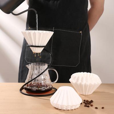 Coffee Pot Filter Paper By Hand Drip Cup 50pcs American Coffee Machine Filter Fan Cake Shape Coffee Filter Papers