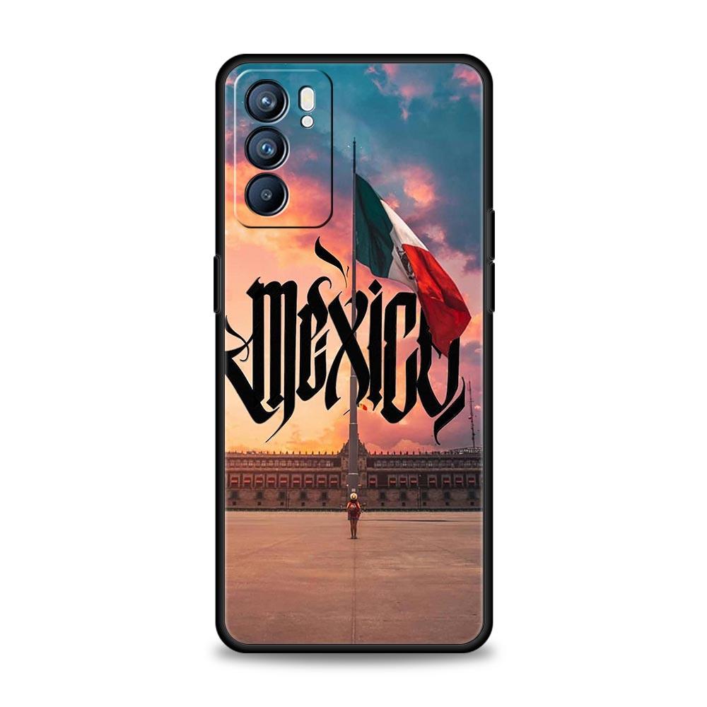 Mexico National Flag Phone Case For Oppo Reno13 Reno12 Reno11 F Reno10 Pro A54 5G Find X5 A53 A52 A9 A17 4G A79 A80 A98 Cover