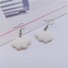 1 Pair Hook Earrings Cartoon Cloud Lovely Candy Color Dangle Earrings for Daily Wear