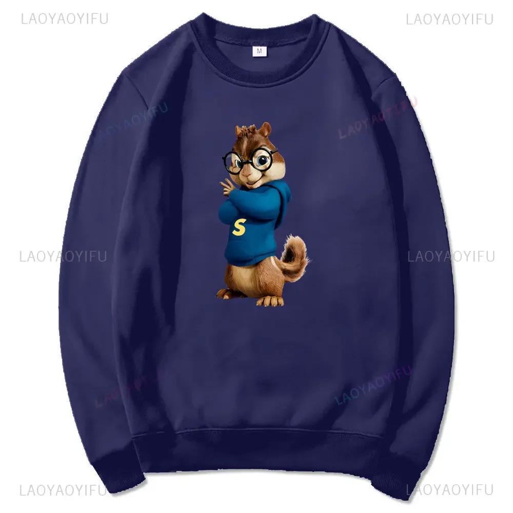 Alvin and The Chipmunks: The Squeakquel's Pullover Woman Manfashion Drop Shoulder Hoodie Is Available for Best Friend Sweatshirt