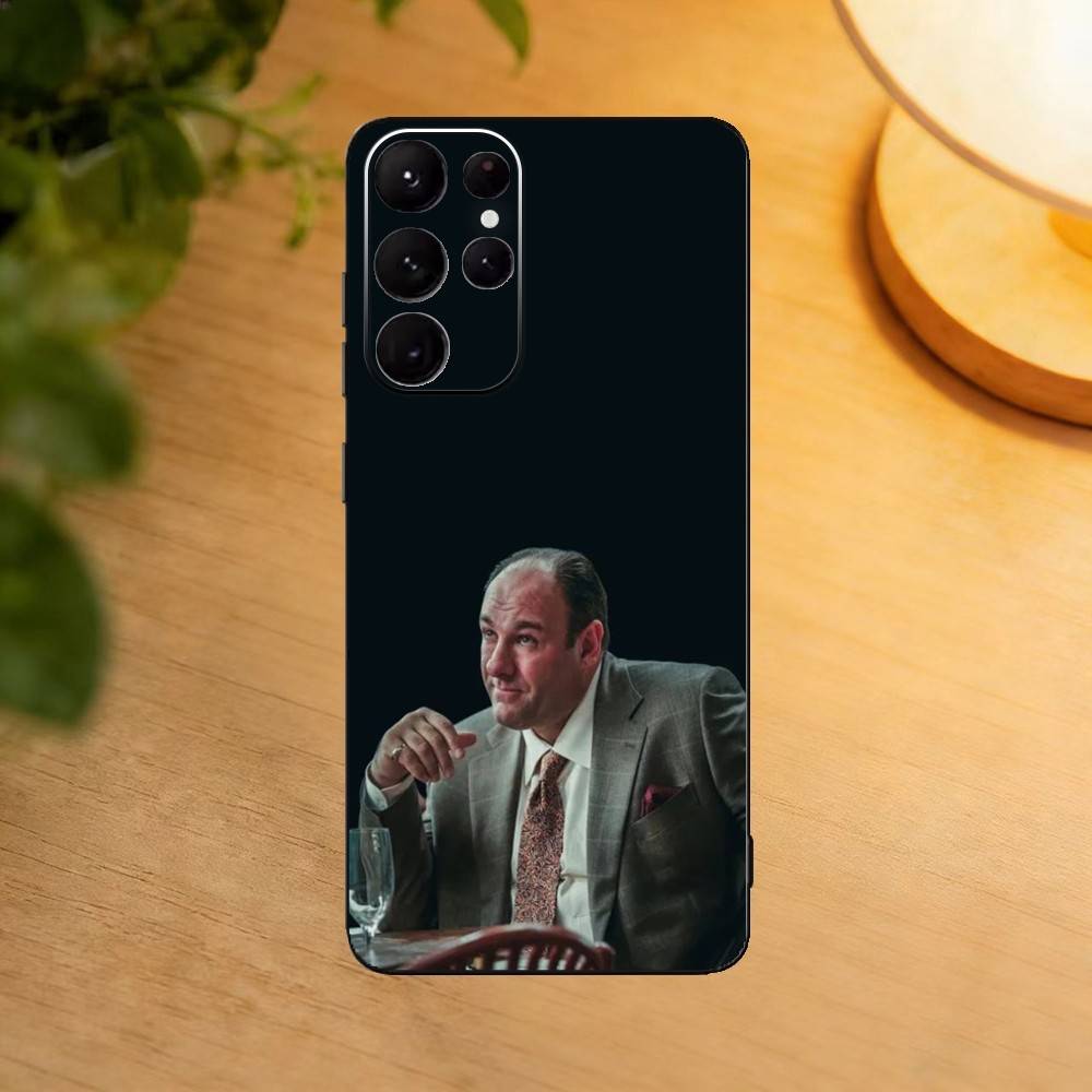 T-Tony The Sopranos Phone Case For Samsung S25,24,23,22,30,21,10,9,Ultra,Plus,Lite Soft Black Case