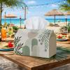 1pc Mid Century Modern Tissue Box - Multi-functional Napkin Dispenser, Two Sizes Available Made of Durable Polyester, Decorated with Geometric Arch Bo