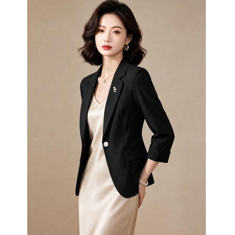 EST+II Women's Slim-Fit Single-Button Business Blazer