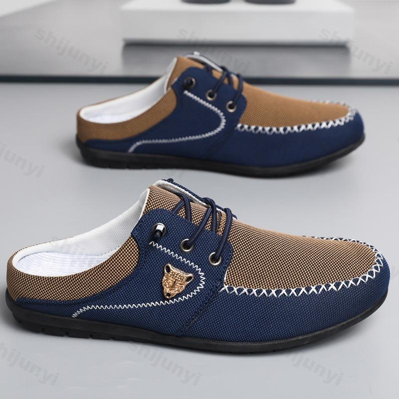 Fashion Men's Slippers Comfortable Non Slip Outdoor Fashion Slippers Summer 2025 Large-size 45 46 47 48  Outdoor Sports Half Slippers