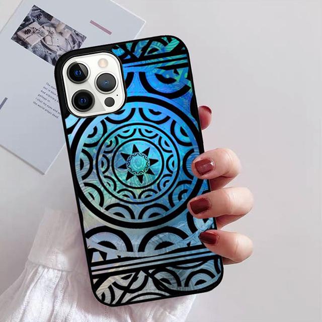 Maori Samoan Polynesian Tribal Phone Case for iPhone 11 12 13 14 Pro Max Mini XR XS SE 2020 6 7 8 Plus Samsung S21 S22 Coque