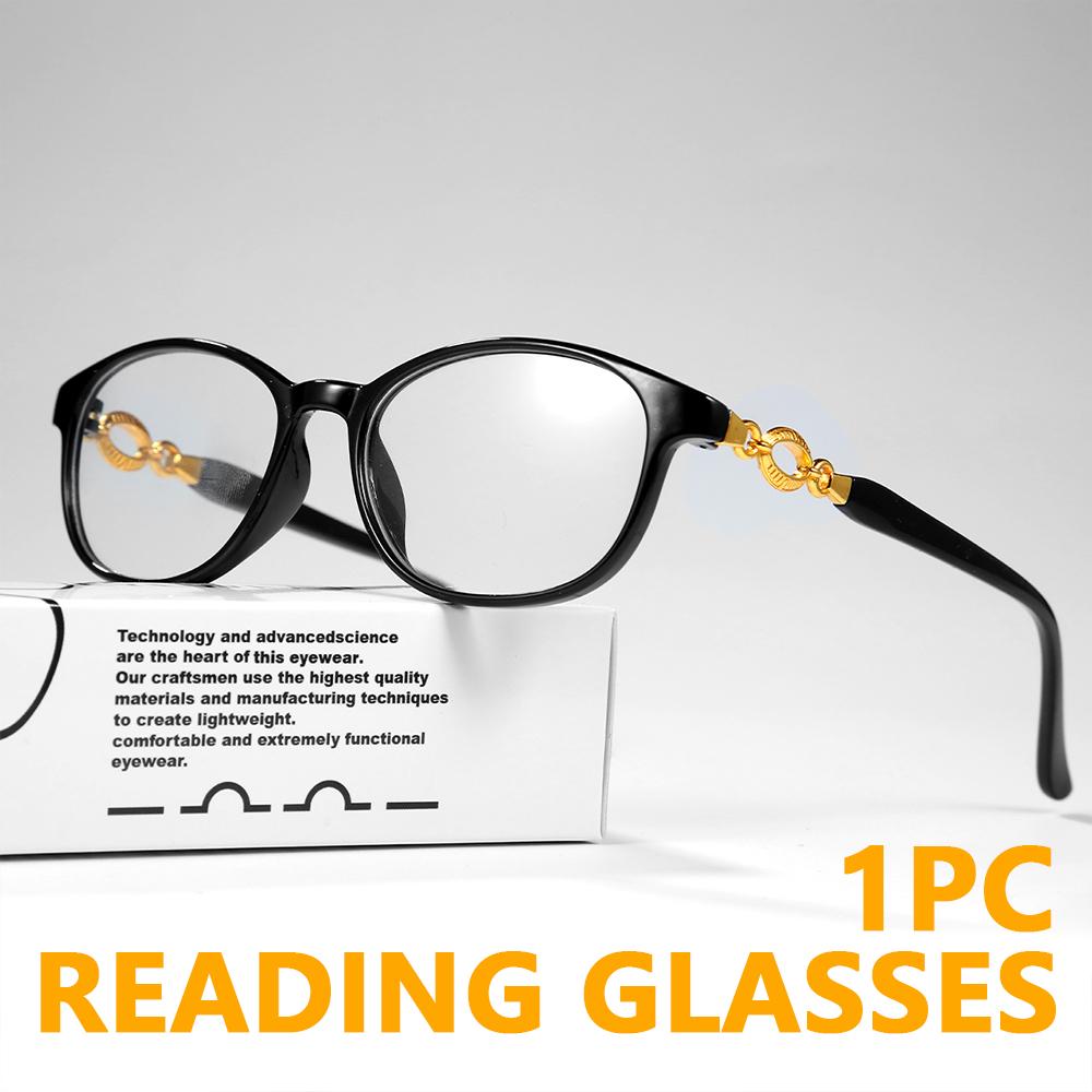 1pc Reading Glasses with Unique Temple Design—elegant Fashionable and Perfect for Presbyopia