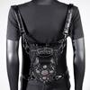 Bauchtasche Steampunk Punk Rock Mehrweg-Tragestil Rucksack Brusttasche Beintaschen Holstertasche Umhängetasche