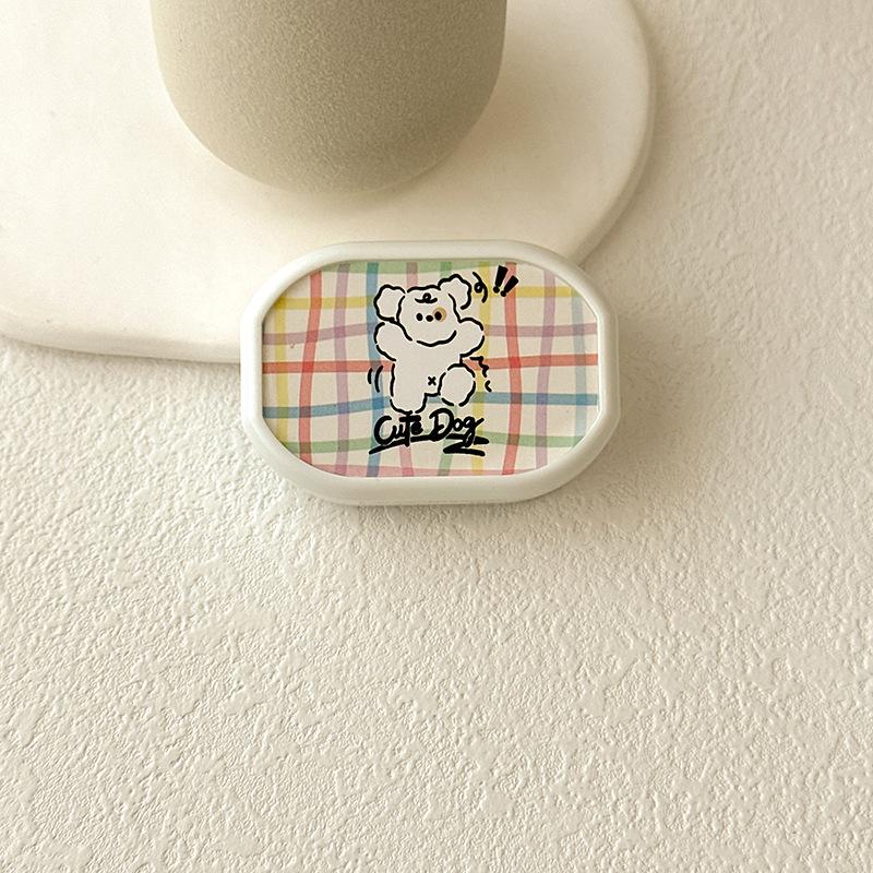 1Pc Cute Cartoon Puppy Contact Lens Partner Case with Mirror Tools Mini Portable Girl Color Cosmetic Contact Lenses Storage Box