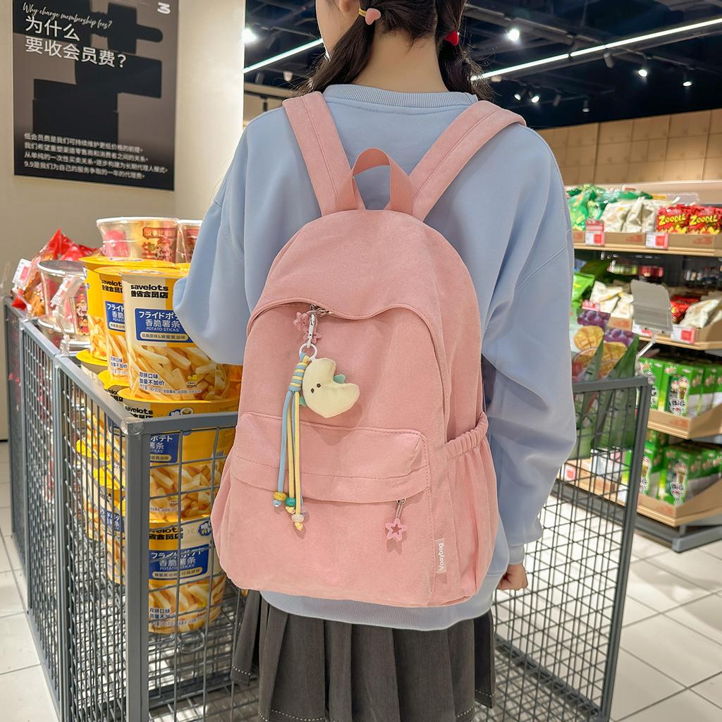 Schoolbag Schoolbag Junior High School Girls Primary School Students 1011 New Fashion High School Students Lightweight Simple Backpack College