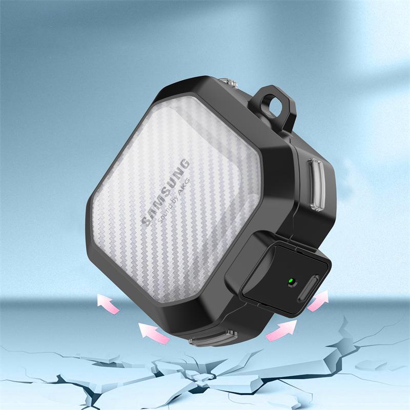 Samsung BudsCore Buds2 Pro Transparent Carbon Fiber Protective Case