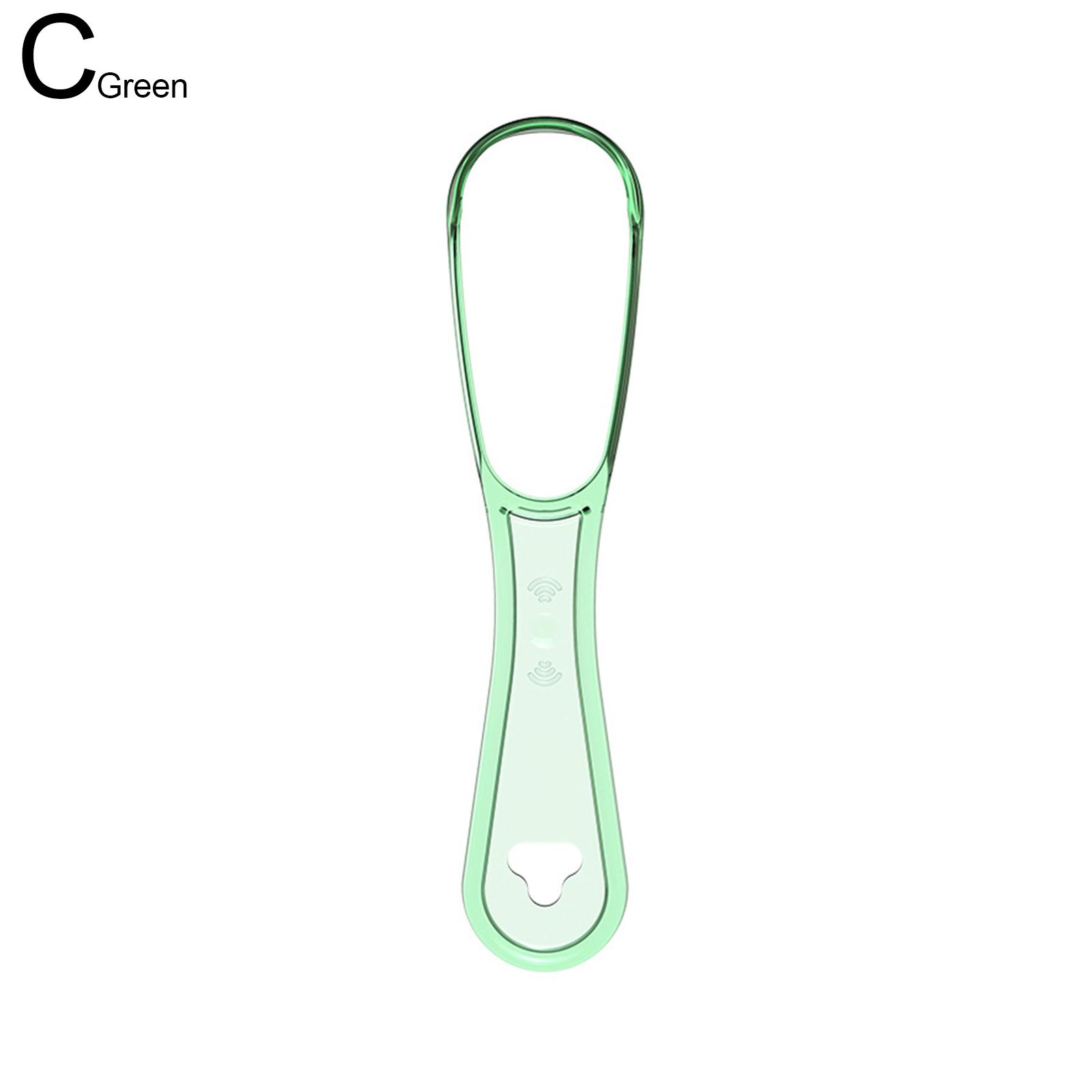 

1 шт. Hqd скребок для чистки языка, уход за полостью рта, пятна на языке, свежий инструмент для языка, дыхание для Adul S4Z8 Green-One-size