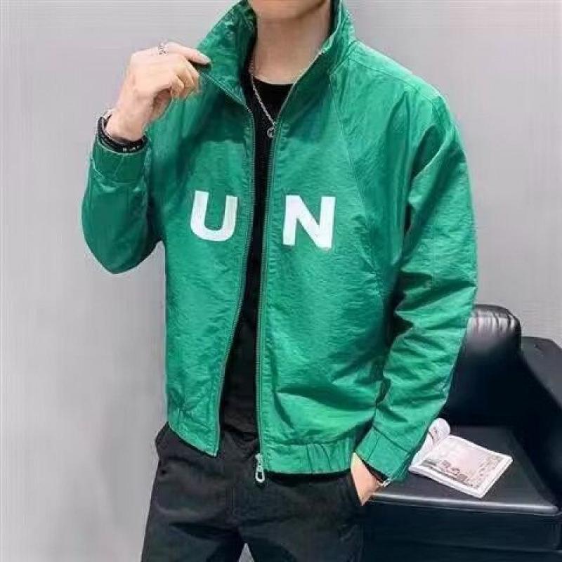 

Men s Autumn and Winter Trendy New Contrast Color Jacket Light Luxury Fashion Simple Casual Lapel Jacket 3XL