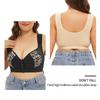Oversized Bra, European and American Sizes, Cross-border Hot-selling Large Cup Vest-style Front-button Printed Underwear