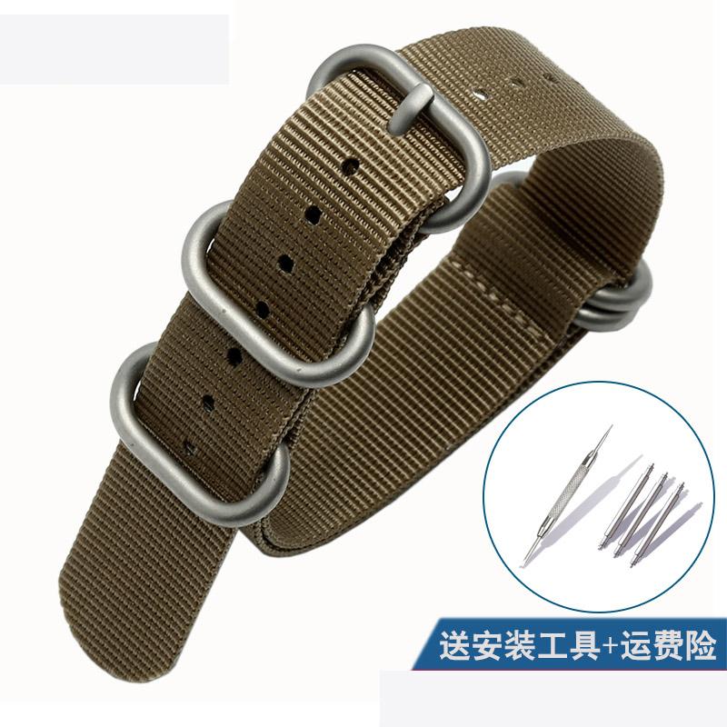 Nylon Watch Strap Bracelet Watch Strap 20 22 23 24 26mm Sport Fashion Bracelet Watch Accessories Manual Suture Simple Strap