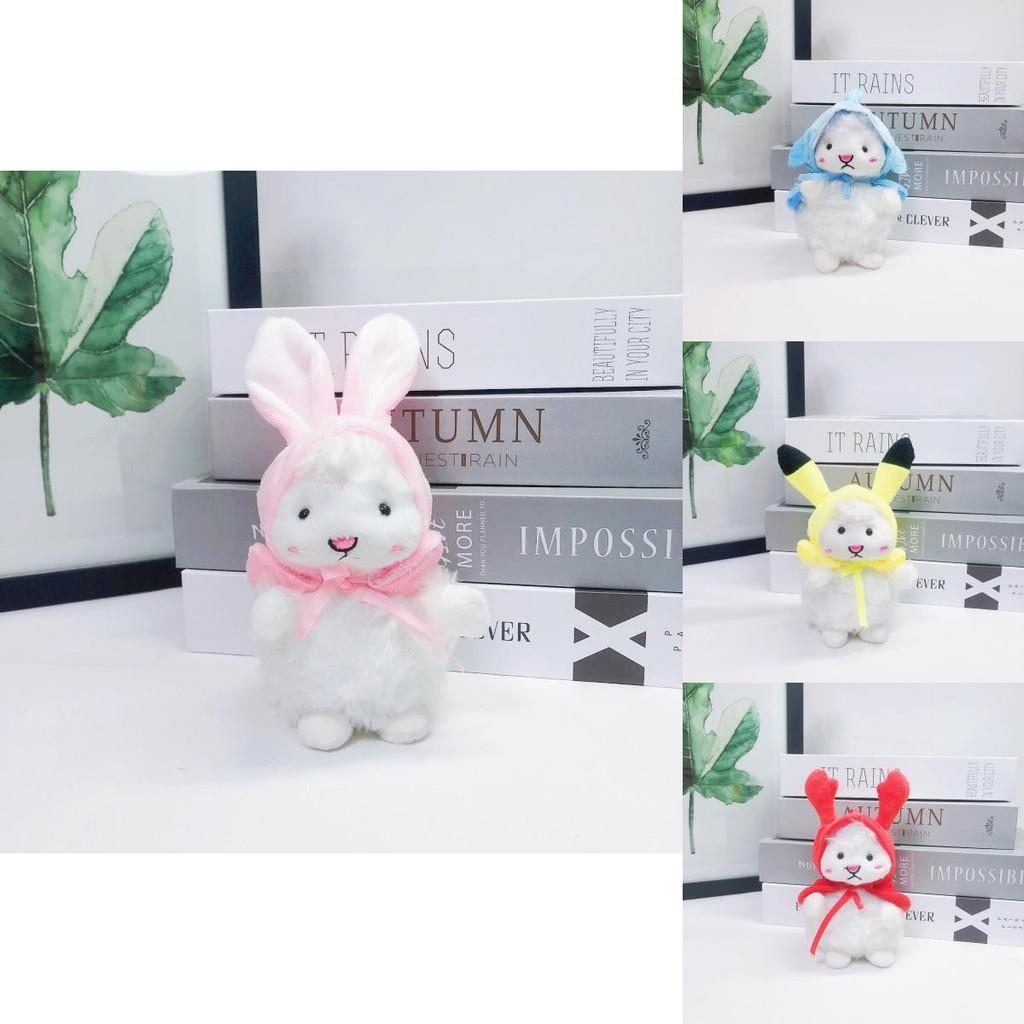 Sheep Whimsical Plush Keychain Adorable Lamb Bag Charm Soft Toy In Vibrant Shades