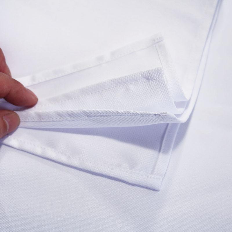 Plain Weave Solid Color Placemat Polyester Napkin for Wedding Banquet Event Decor белый