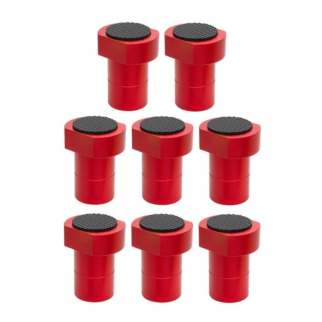 8Pcs Bench Dogs Aluminum Alloy Non Slip Bench Brake Inserts Woodworking Clamp for Milling Cutting 3/