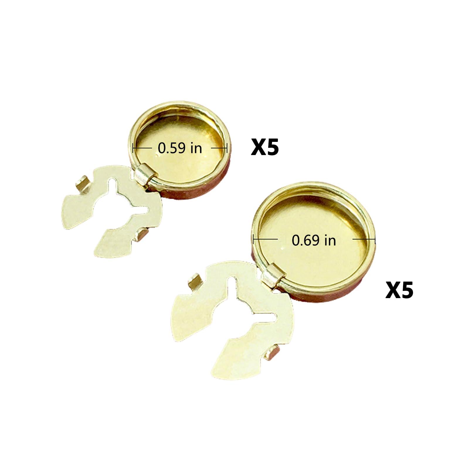 10pcs Metal Snap Button Closures- for DIY Clothing, Jewelry, and Craft Projects, DIY Craft Buttons, Decorative Snap Buttons