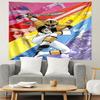 Mighty Morphin Power Rangers Print Tapestry, Lightweight Wall Hanging, for Bedroom, Dorm, Living Room, Home Art Decor - Birthday Christmas Gift for Fr
