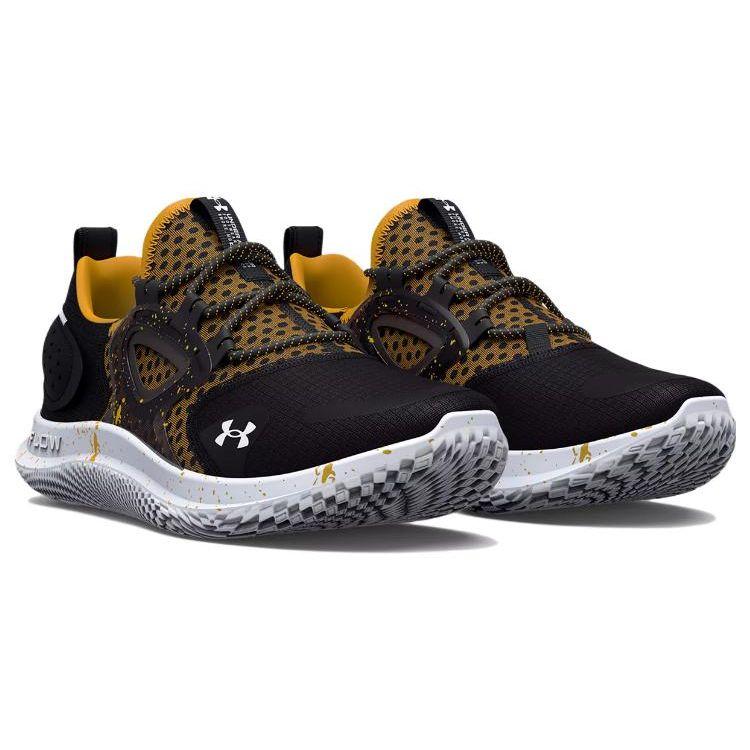 Under Armour Flow Velociti MVMNT Black Cruise Gold Women Sneakers 3024146-004