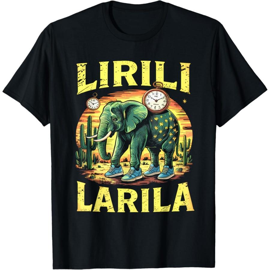 Lirili Larila Funny Tralalero Tralala meme T-Shirt(1) S