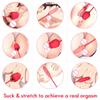 QiiAii Rose Shape Sucking Vibrator Dildos Vagina Massage Double Heads Vibrator Sex Toys for Women Nipple Sucker Clitoris Stimulation