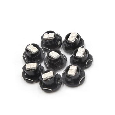A ABSOPRO 5050 Car T4.7 LED Wedge Dashboard Panel Light Bulb Plastic Midori (Set of 8)