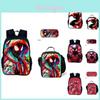 Spiderman Backpack Set With Oxford Fabric School Bag And Pencil Case For Kids