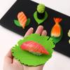 1Set Leaf Bento Dish Cup Lunch Separator Sushi Rice Ball Mat Decor Accessories