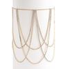 Sweet and Sexy Rhinestone and Pearl Elastic Beach Leg Chain
