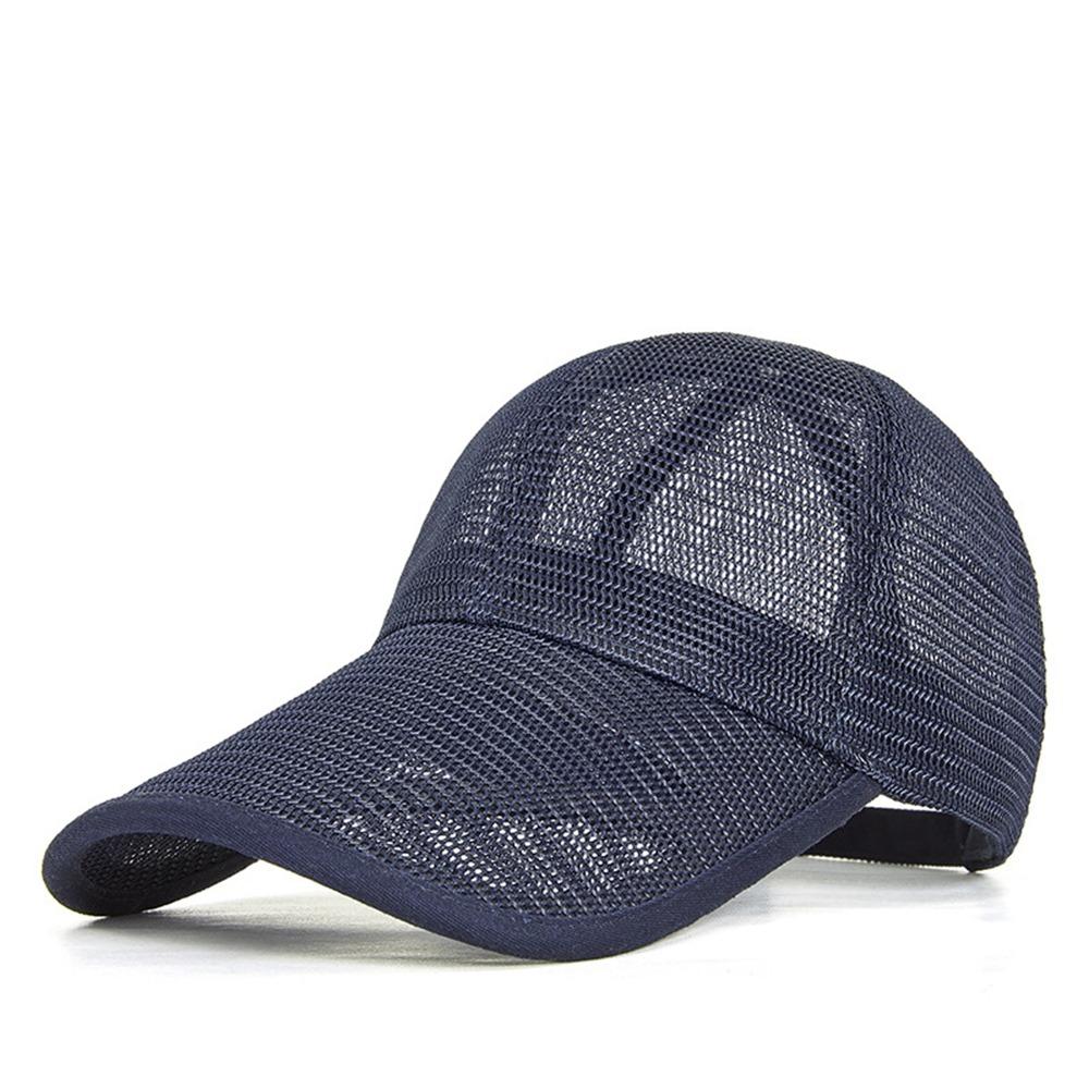 Adjustable Men Snapback Hat Quick-dry Sports Mesh Caps Trucker Cap Mesh Baseball Cap  Unisex