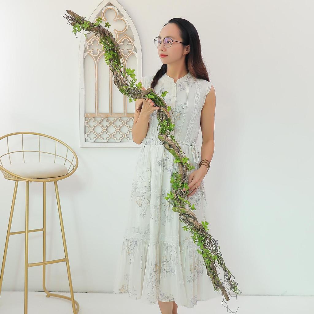 Artificial Green Plant Vines for Indoor Decoration - Forest Style Biomorphic Landscaping Tree Vines