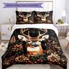 Deer Bedding Set Breathable Duvet Cover with Pillowcases Decorative Bed Linen for Bedroom Home Decoration Birthday Gift