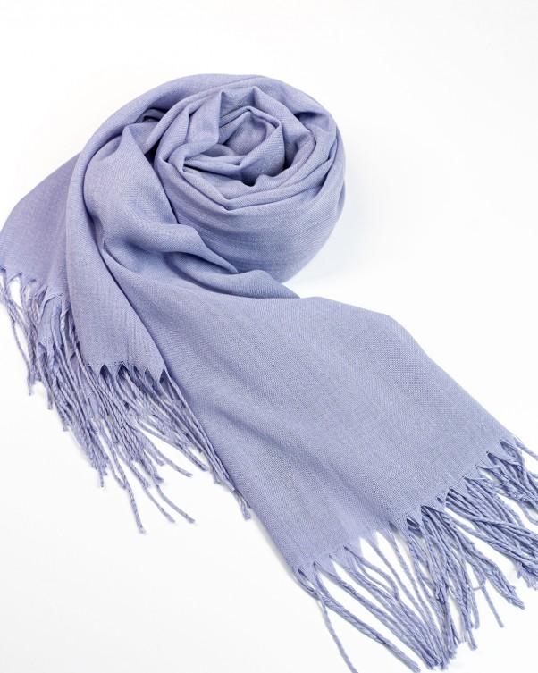 

Однотонний шарф-палантин із бахромою ISSA Plus Universal