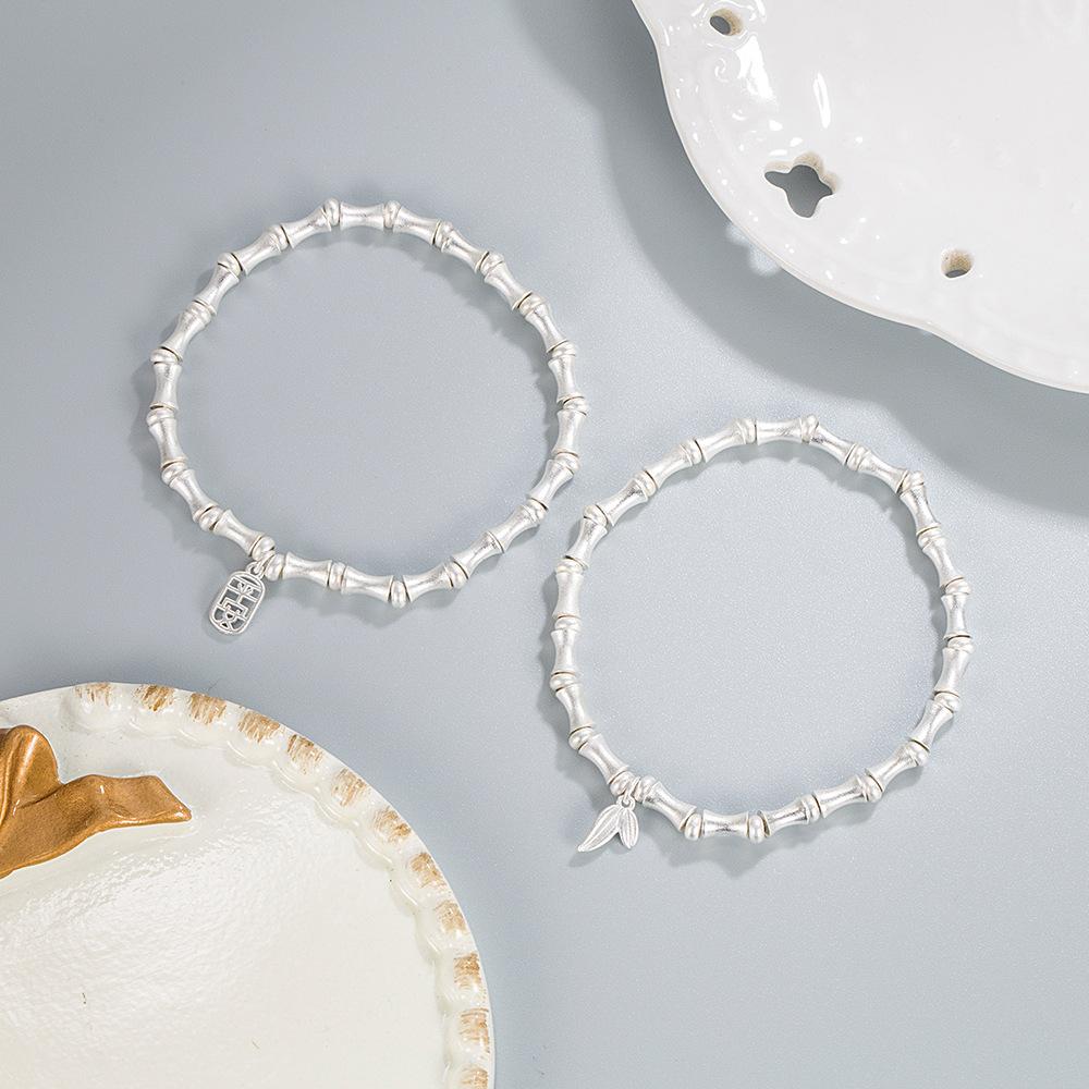 Trendy Style Festival Hochhaus Bambus Armband Erbschaft Bambus Festival Zwei Welt Glücklich Armband Damen Vintage Schmuck